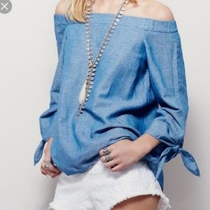Free People Cold Shoulder Top